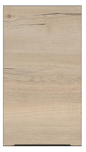 BRW Kuchyně Family Line Sole L6 G-40/72-L, černá/dub halifax natura