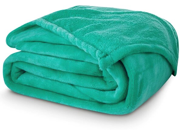 BedTex deka z mikroplyše CORAL FLEECE jednobarevná UNI MENTOLOVÁ, 150x200cm