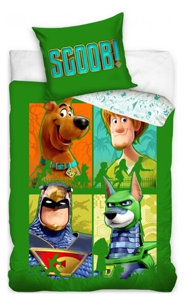 Bavlněné ložní povlečení Scooby-Doo - Scoob! - 100% bavlna prémiové kvality renforcé - 70 x 90 cm + 140 x 200 cm