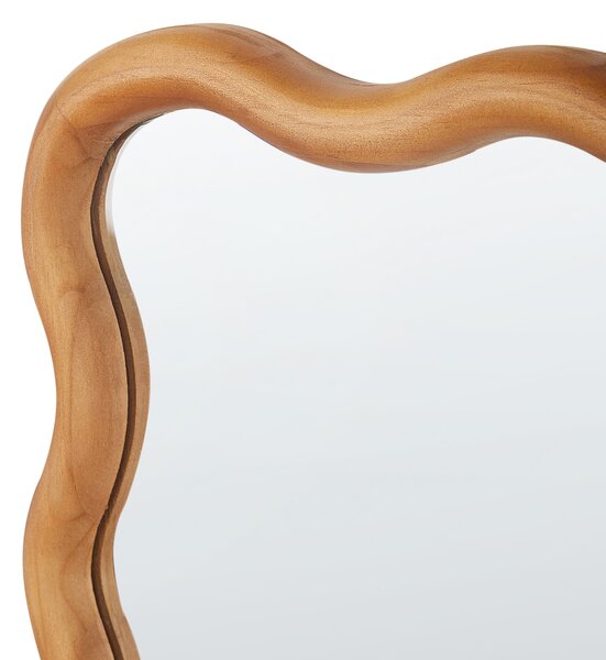 Zrcadlo BEFFES 50 cm 72 cm Borovicové dřevo Přírodní