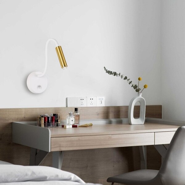 Brilagi - LED Stmívatelná flexibilní nástěnná lampa MAYA 1xG9/4W/230V bílá/zlatá