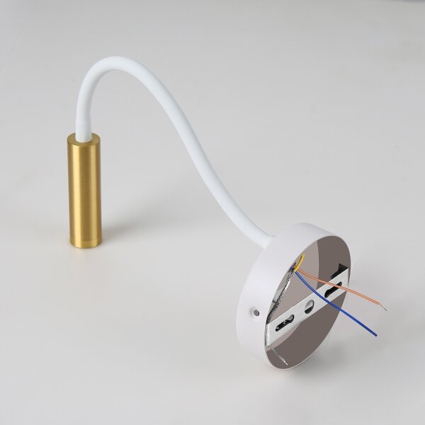 Brilagi - LED Stmívatelná flexibilní nástěnná lampa MAYA 1xG9/4W/230V bílá/zlatá