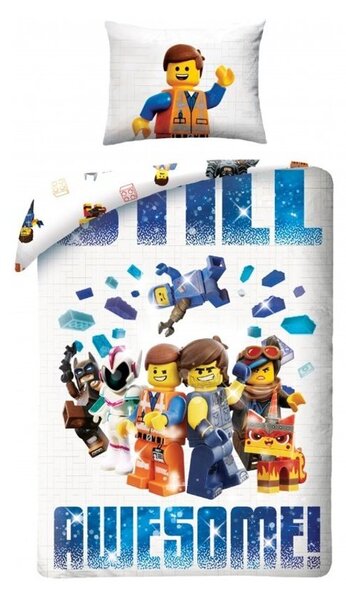 Bavlněné ložní povlečení Lego příběh 2 - The Lego Movie 2 - 100% bavlna - 70 x 90 cm + 140 x 200 cm