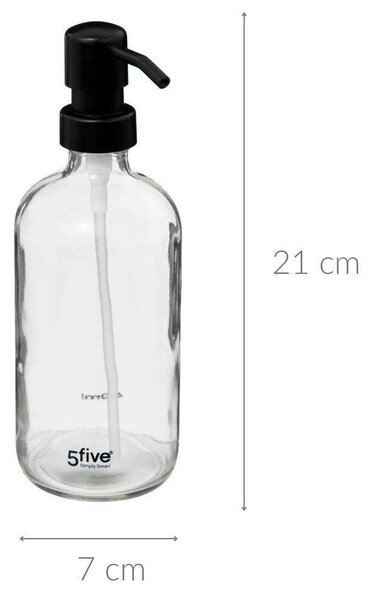 Dávkovač mýdla, 450 ml, skleněný