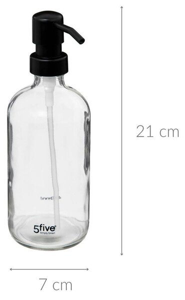 Dávkovač mýdla, 450 ml, skleněný