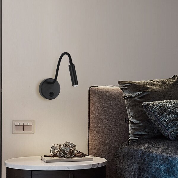Brilagi - LED Stmívatelná flexibilní nástěnná lampa MAYA 1xG9/4W/230V černá