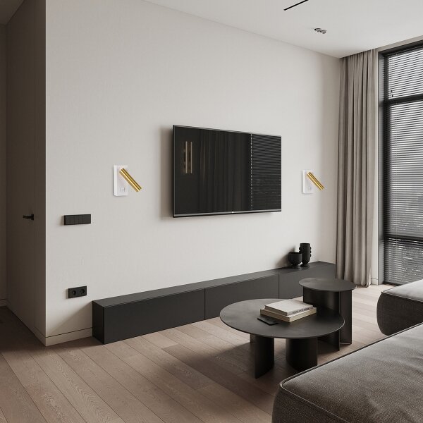 Brilagi - LED Nástěnné bodové svítidlo MAYA LED/3W/230V 4000K bílá/zlatá