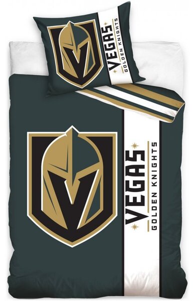 Hokejové ložní povlečení NHL Vegas Golden Knights - série Belt - 70 x 90 cm + 140 x 200 cm