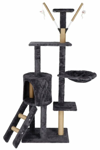 Škrabadlo pro kočky - Domeček se schody 6 pater 145 cm SPRINGOS PA1046