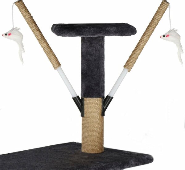 Škrabadlo pro kočky - Domeček se schody 6 pater 145 cm SPRINGOS PA1046