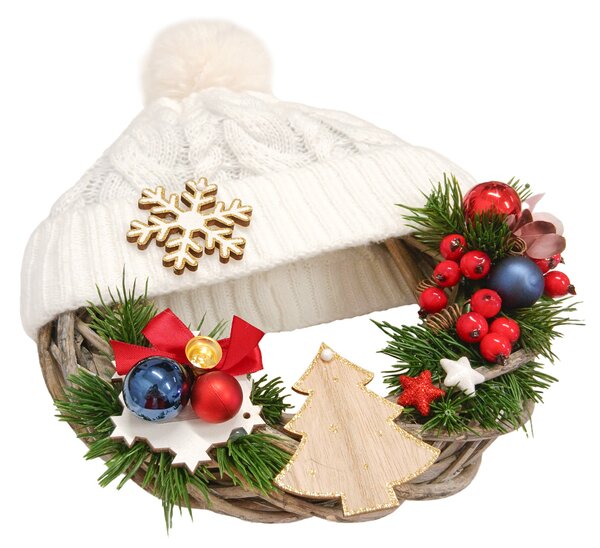 Adventní věnec bílý
