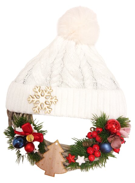 Adventní věnec bílý