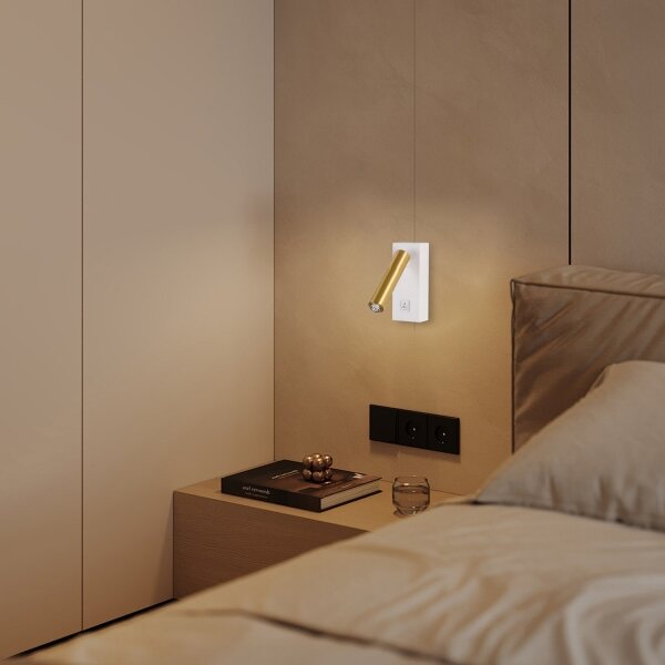 Brilagi - LED Nástěnné bodové svítidlo MAYA 1xG9/7W/230V bílá/zlatá