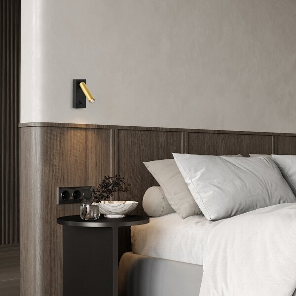 Brilagi - LED Nástěnné bodové svítidlo MAYA 1xG9/7W/230V černá/zlatá