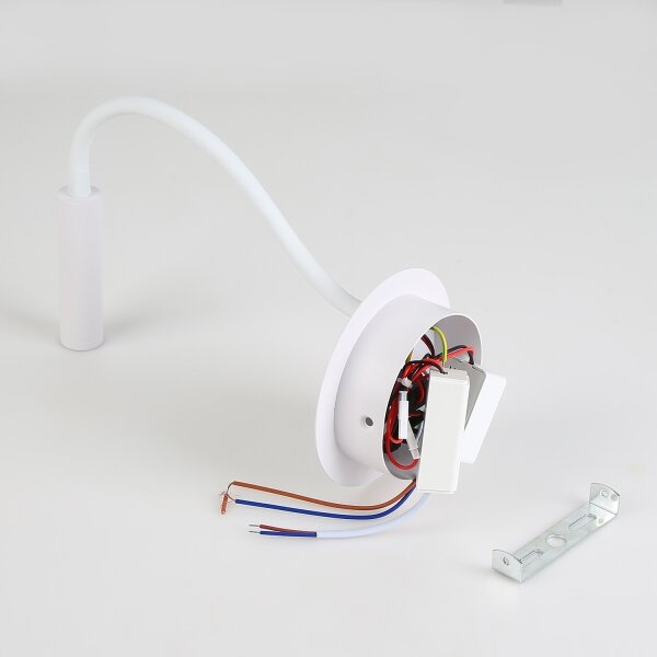 Brilagi - LED Flexibilní nástěnná lampa s USB portem MAYA LED/3W/230V bílá
