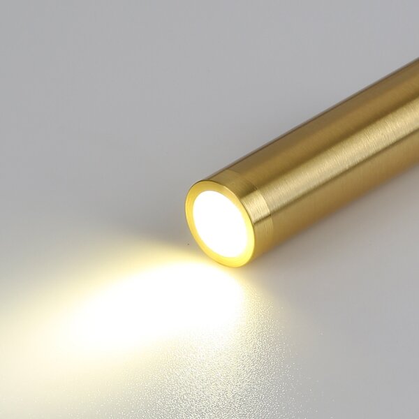 Brilagi -LED Flexibilní nástěnná lampa s USB portem MAYA LED/3W/230V černá/zlatá