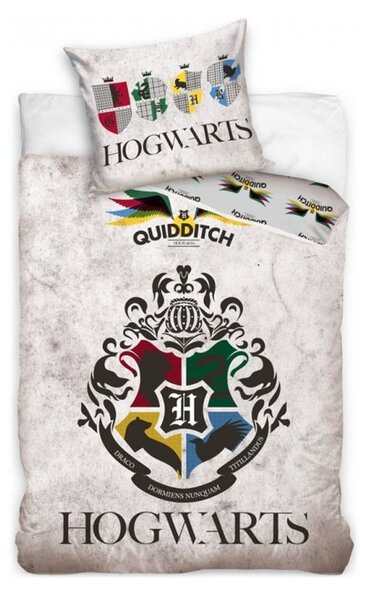Bavlněné ložní povlečení Harry Potter - motiv Famfrpálové týmy - 100% bavlna - 70 x 90 cm + 140 x 200 cm
