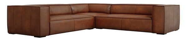 Koňakově hnědá kožená rohová pohovka (variabilní) Madame – Windsor & Co Sofas