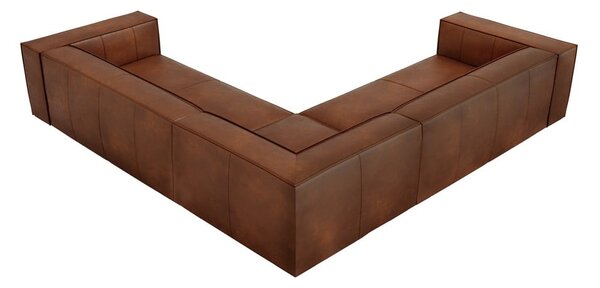 Koňakově hnědá kožená rohová pohovka (variabilní) Madame – Windsor & Co Sofas