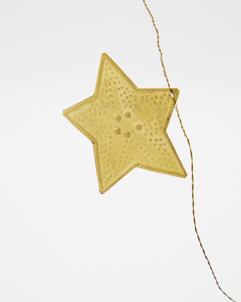 House Doctor Mosazná girlanda Stars - Shaped Antique Brass HD420