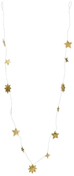 House Doctor Mosazná girlanda Stars - Shaped Antique Brass HD420