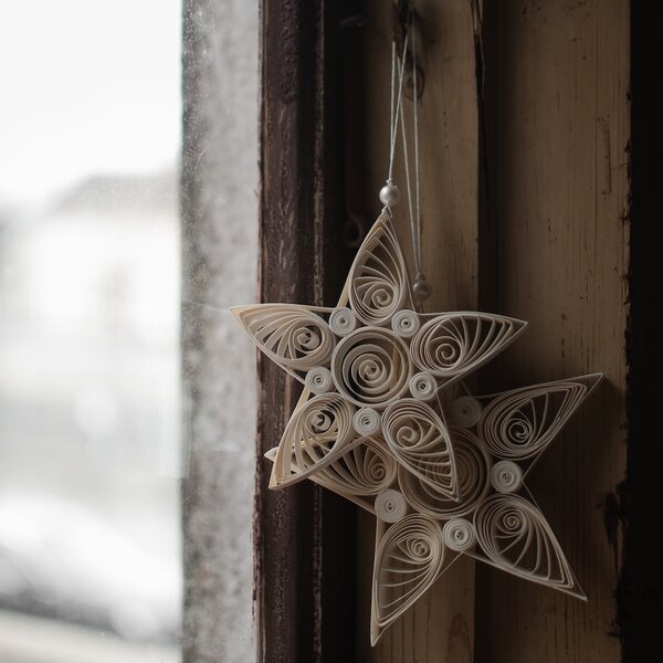 DBKD Papírová ozdoba Star White - Large DK424