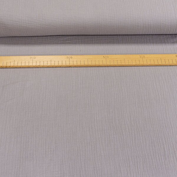 Šatovka / fáčovina, mušelín 6, jednobarevná světle šedá, š.140cm (látka v metráži)