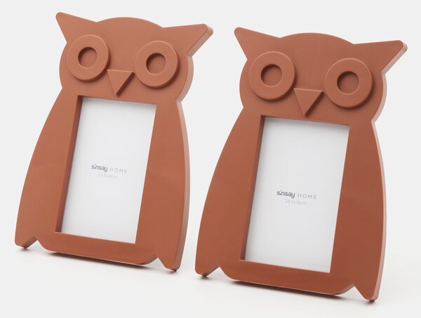 Sinsay - Rámečky na fotografie 2-pack - hnědá