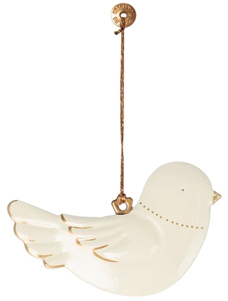Plechová ozdoba Maileg Bird - Cream MIL102