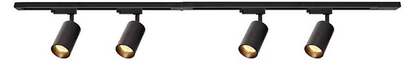 Bodové svítidlo v lištovém systému PIPE 4xGU10/10W/230V černá