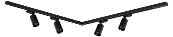 Bodové svítidlo v lištovém systému PIPE 4xGU10/10W/230V černá