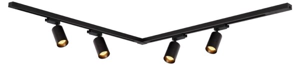 Bodové svítidlo v lištovém systému PIPE 4xGU10/10W/230V černá