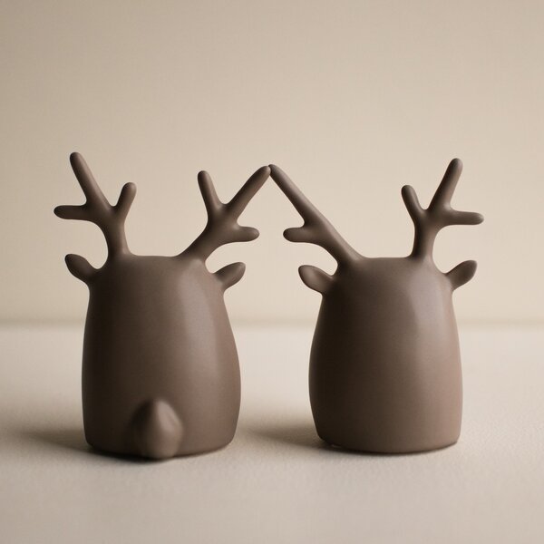 DBKD Set keramických dekorací Deer Twins - Dust DK399