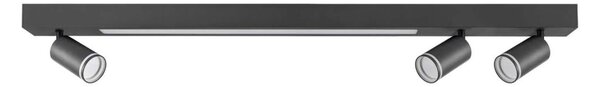 LED Stropní svítidlo PARIS LED/24W/230V + 3xGU10/10W černá