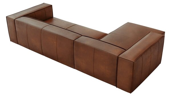 Koňakově hnědá kožená rohová pohovka (levý roh) Madame – Windsor & Co Sofas