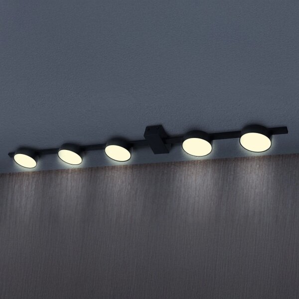 LED Stropní svítidlo JOY 5xGX53/6W/230V černá