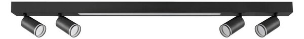 LED Stropní svítidlo PARIS LED/24W/230V + 4xGU10/10W černá