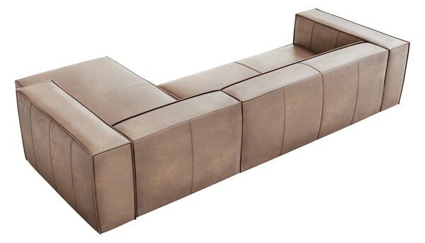 Světle hnědá kožená rohová pohovka (pravý roh) Madame – Windsor & Co Sofas