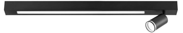 LED Stropní svítidlo PARIS LED/24W/230V + 1xGU10/10W černá