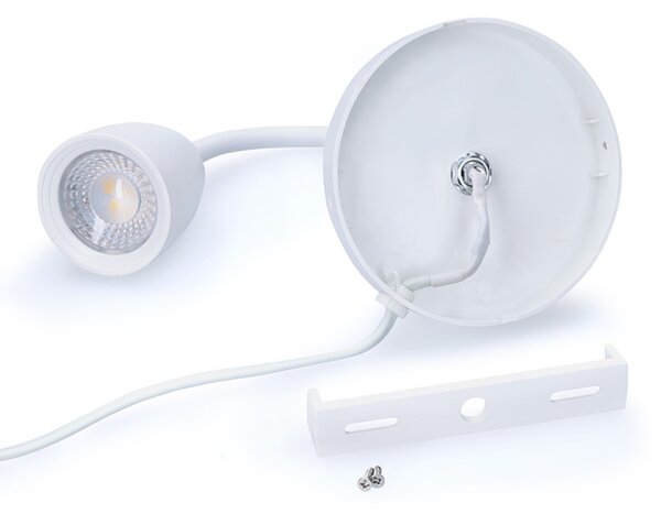 Solight LED nástěnná lampička, stmívatelná, 4W, 280lm, 3000K, bílá WO54-W