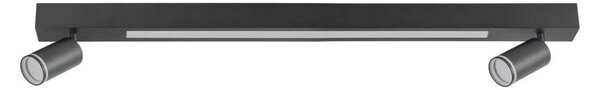 LED Stropní svítidlo PARIS LED/24W/230V + 2xGU10/10W černá