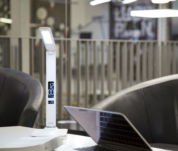 LED stolní lampička Immax KINGFISHER bílá