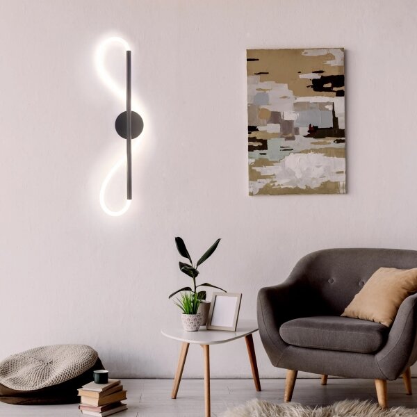 LED Nástěnné svítidlo EMMA LED/19W/230V černá