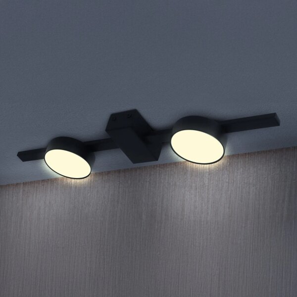 LED Stropní svítidlo JOY 2xGX53/6W/230V černá