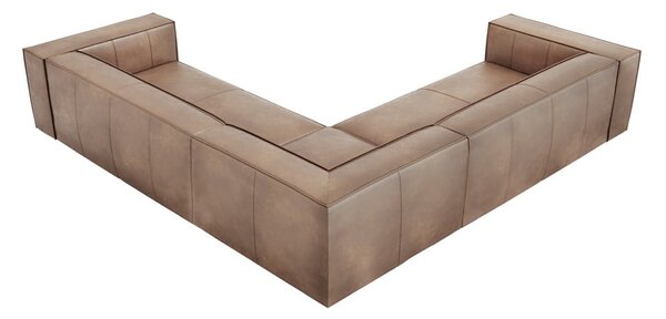 Světle hnědá kožená rohová pohovka (variabilní) Madame – Windsor & Co Sofas