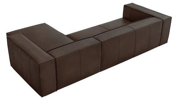 Tmavě hnědá kožená rohová pohovka (pravý roh) Madame – Windsor & Co Sofas