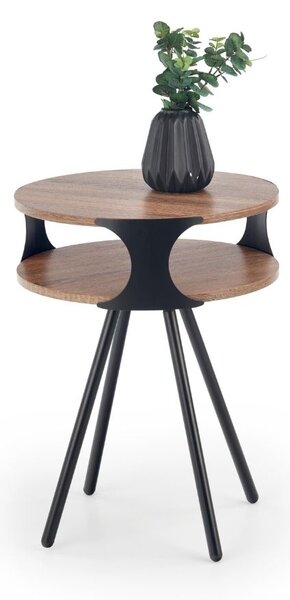 Konferenční stolek Kirby, dub sonoma / černá