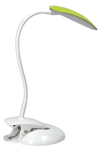 Solight LED stmívatelná lampička 2v1, podstavec i klip, 5W 4000K, 3 barevné kryty WO42