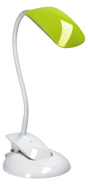 Solight LED stmívatelná lampička 2v1, podstavec i klip, 5W 4000K, 3 barevné kryty WO42