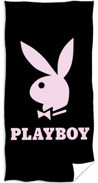 Plážová osuška Playboy Black & Pink